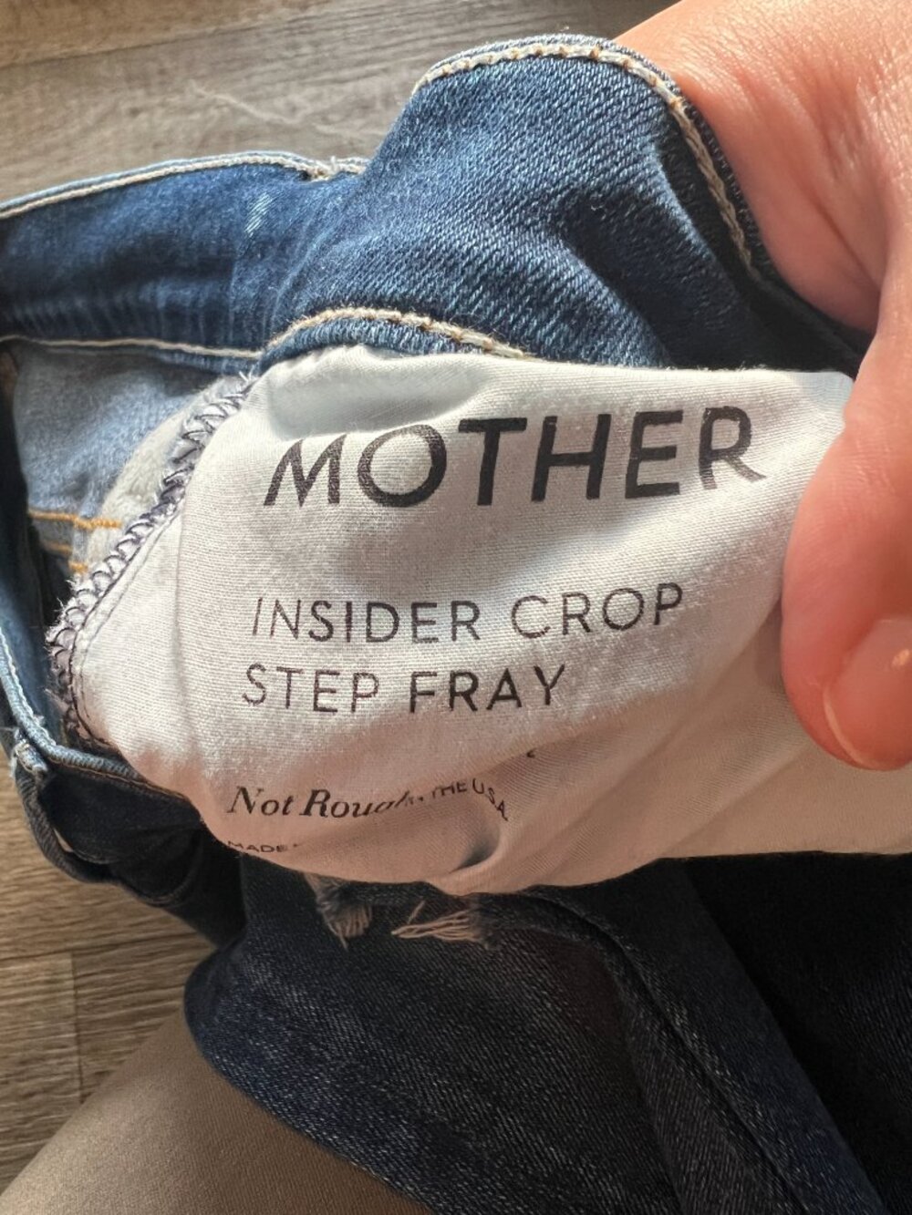 Mother insider step crop fray jeans size 28 - Picture 8 of 11